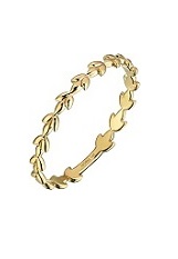 stunning minuscule nature inspired gold ring for babies and kids